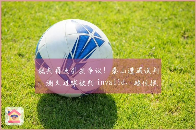 裁判再次引发争议！泰山遭遇误判，谢文进球被判 invalid，越位根本站不住脚